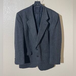 Burberrys Vintage Charcoal Gray Men's Blazer